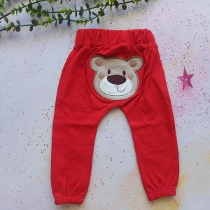 شلوار گلدوزی خرس قرمز وچیون