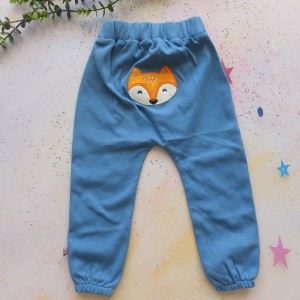 شلوار گلدوزی روباه آبی تیره وچیون