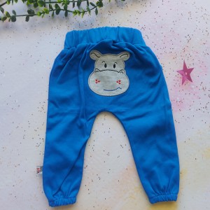 شلوار گلدوزی اسب آبی آبی وچیون