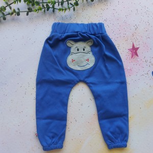 شلوار گلدوزی اسب آبی آبی نفتی وچیون