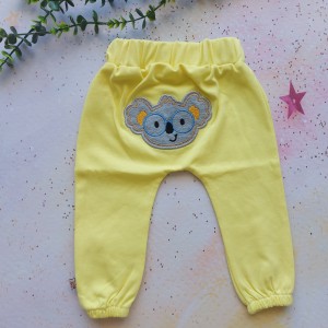 شلوار گلدوزی کوالا زرد وچیون