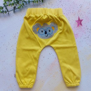 شلوار گلدوزی کوالا خردلی وچیون