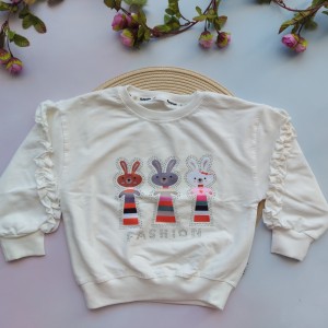 بلوز دورس خرگوش شیری kids