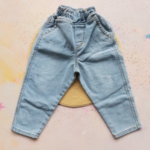 شلوار جین مام استایل آبی روشن آنیل kids