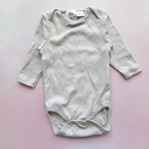 بادی آستین بلند طوسی zara *** مشکل دار