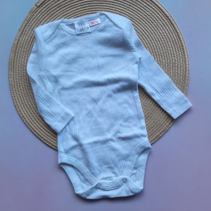 بادی آستین بلند سفید کبریتی zara