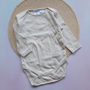 بادی آستین بلند کرمی zara