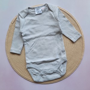 بادی آستین بلند طوسی روشن zara