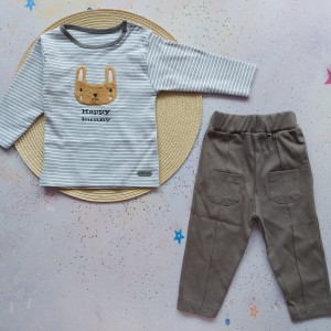 بلوز و شلوار طرح خرگوش راه راه کوکالو