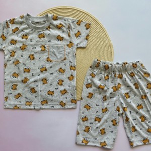 تیشرت و شلوارک راحتی روباه طوسی وچیون kids