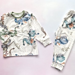 بلوز شلوار راحتی دایناسور مبارز SED