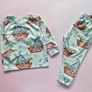 بلوز شلوار راحتی کروکودیل قایق سوار SED