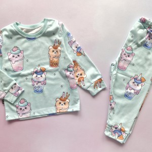 بلوز شلوار راحتی بستنی لیوانی SED