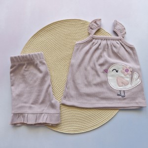 تاپ و شلوارک جوجه گلدوزی یاسی وچیون