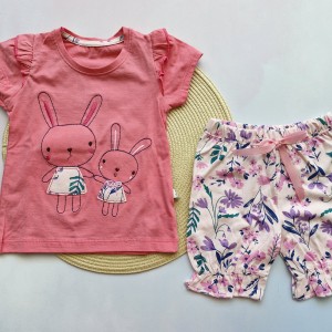 تیشرت و شلوارک خرگوش سرخابی وچیون kids