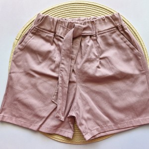 شلوارک کتان صورتی امیرکوچولو