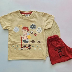 تیشرت و شلوارک اسکوترسوار قرمز kids
