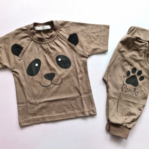 تیشرت شلوارک پاندا شکلاتی آنیل
