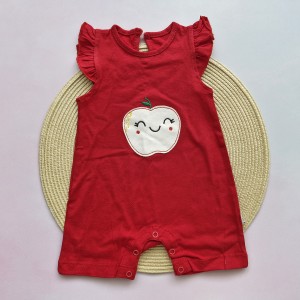 رامپر سیب گلدوزی قرمز وچیون