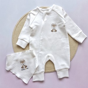 سرهمی و دستمال گردن گوزن شیری بیبی وان