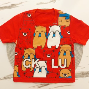 تیشرت آستین کوتاه خرس قرمز kids