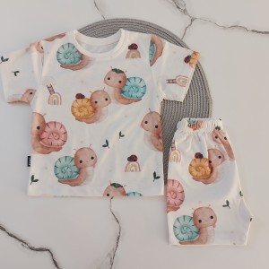 ست تیشرت شلوارک راحتی حلزون kids