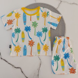 ست تیشرت شلوارک راحتی نخل kids