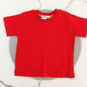 تیشرت تک جیب قرمز آنیل kids