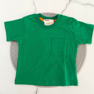 تیشرت تک جیب سبز تیره آنیل kids