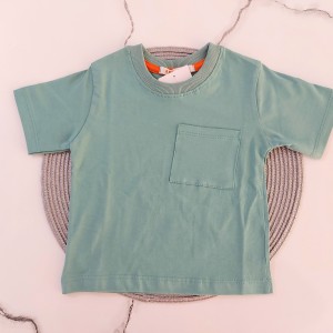 تیشرت تک جیب آبی آنیل kids