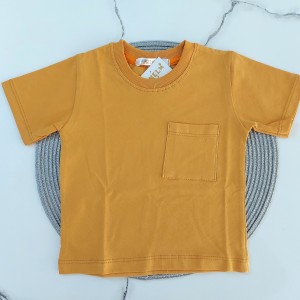 تیشرت تک جیب خردلی آنیل kids