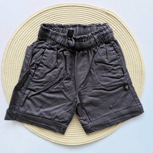 شلوارک کتان کاغذی خاکستری تیره سیمپسون