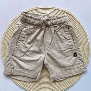 شلوارک کتان کاغذی کرم سیمپسون