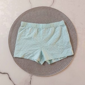 شلوارک راحتی سبزآبی خال خالی kids