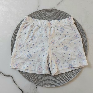 شلوارک راحتی سفید طرح دار kids