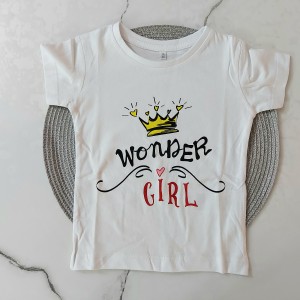 تیشرت آستین کوتاه دختر سفید kids