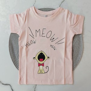 تیشرت آستین کوتاه میو صورتی kids