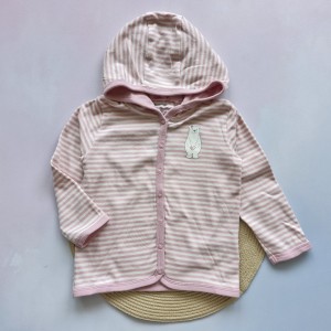 سویشرت کلاه دار راه راه صورتی لوپیلو