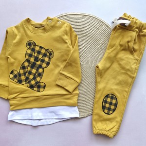 بلوز شلوار خرس خردلی باربارا