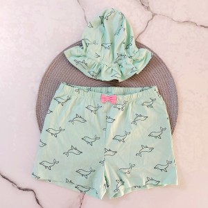 ست شلوارک و کلاه دلفین kids