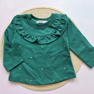 بلوز دورس چین دار سبز آنیل