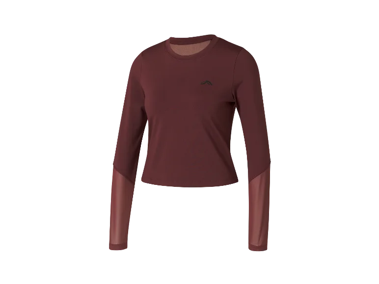 تیشرت کراپ زنانه سماقی کریویت CRIVIT LONG SLEEVE SPORTS TOP کد 500