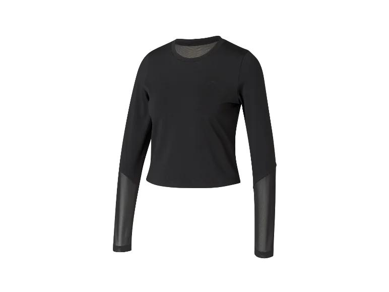 تیشرت کراپ کریویت  مشکی  CRIVIT LONG SLEEVE SPORTS TOP کد 501