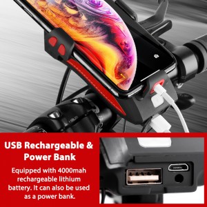 پاور بانک و چراغ دوچرخه