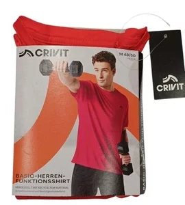 تیشرت ورزشی مردانه  CRIVIT TECHNIQUE T-SHIRT BASIC کد 405