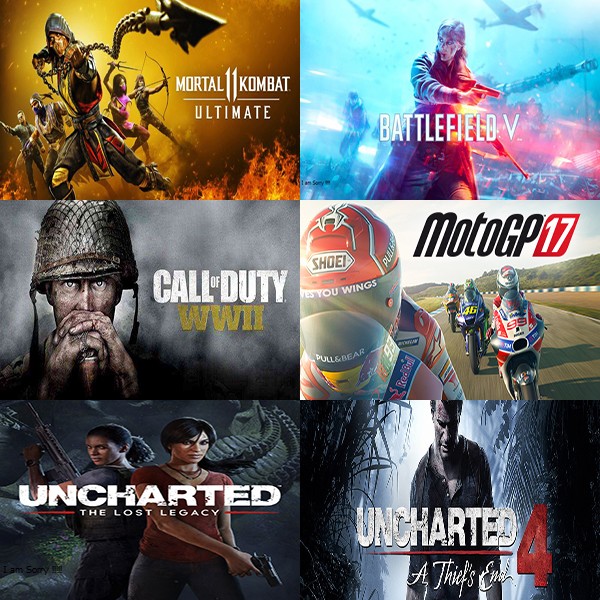 اکانت قانونی مجموعه بازیهای Uncharted 4: A Thief's End /Uncharted: The Lost Legacy/MotoGP 17/Call of Duty: WWII/Battlefield V/Mortal Kombat 11 Ultimate  برای PS4 و PS5