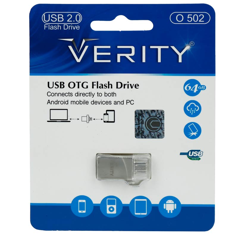 فلش وریتی OTG مدل O502 ظرفیت ۶۴ گیگابایت
