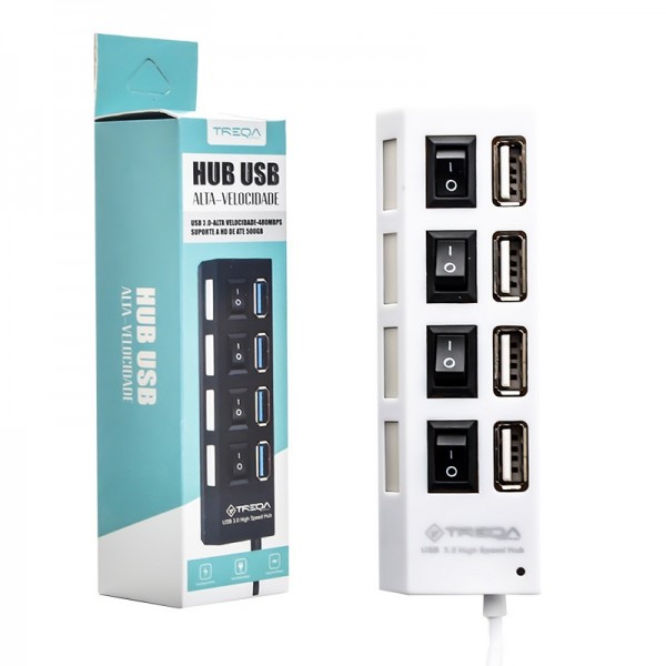 هاب کامپیوتر 4 پورت ترکا USB3 (TREQA) مدل USB-4