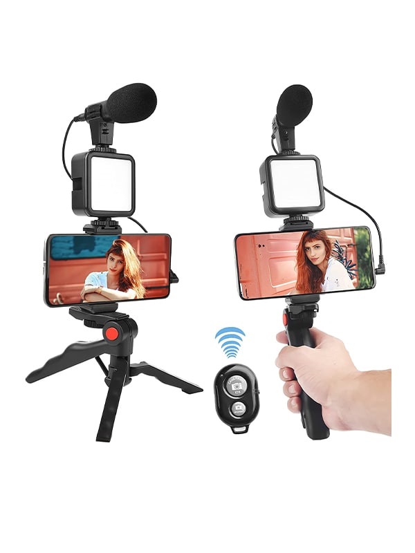 کیت فیلمبرداری همراه با میکروفون video making kit AY-49