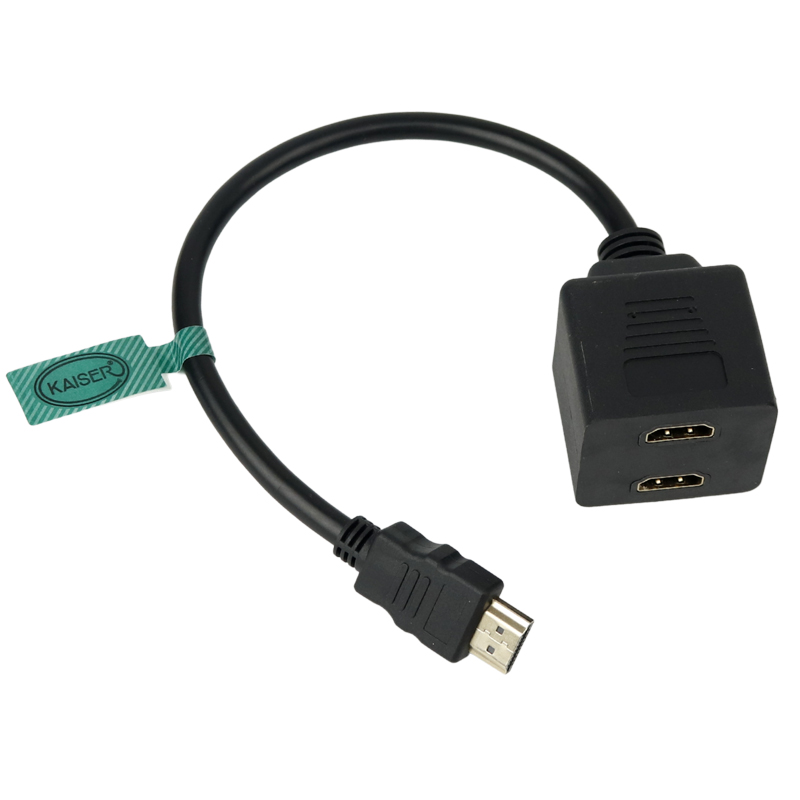 کابل تبدیل 1 به 2 HDMI کایزر Kaiser طول 30 سانتی متر